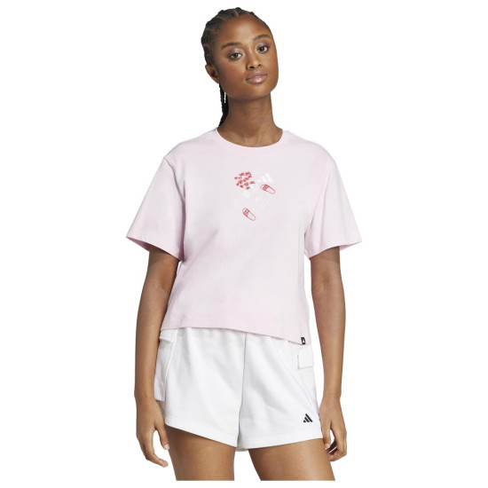 Adidas Γυναικεία κοντομάνικη μπλούζα Mini Graphic Tee